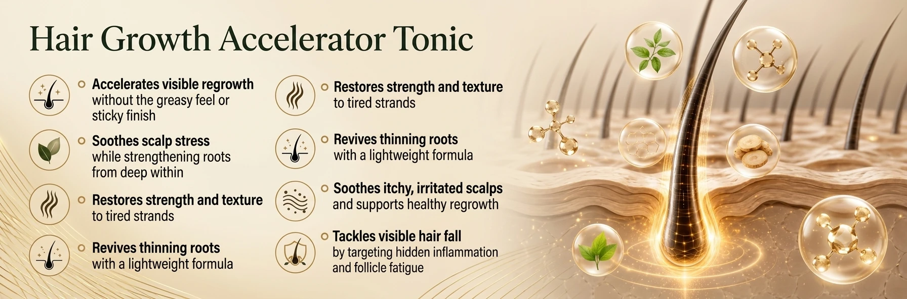 Hair growth accelerator tonic