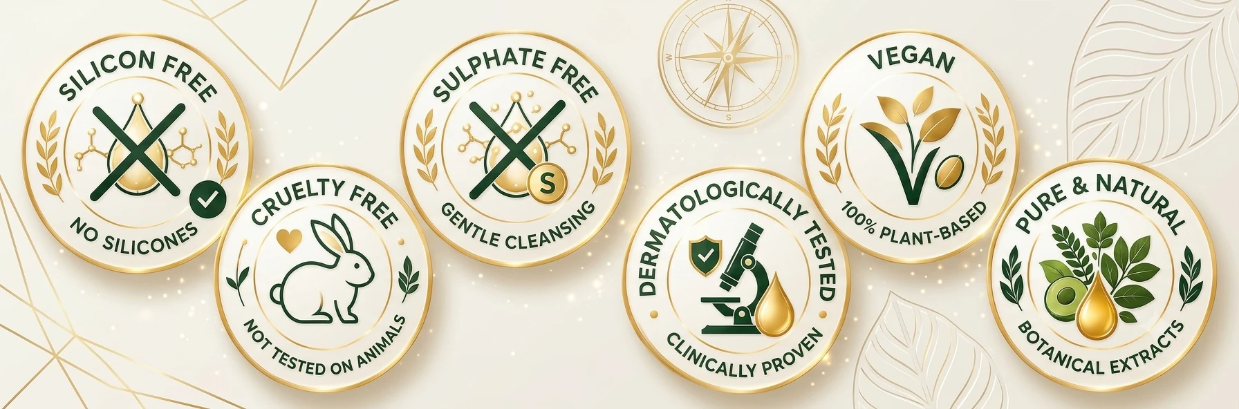 Silicon free, sulphate free, vegan and cruelty free